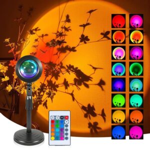 16 Shades Sunset Lamp Remote Controlled Background Lamp