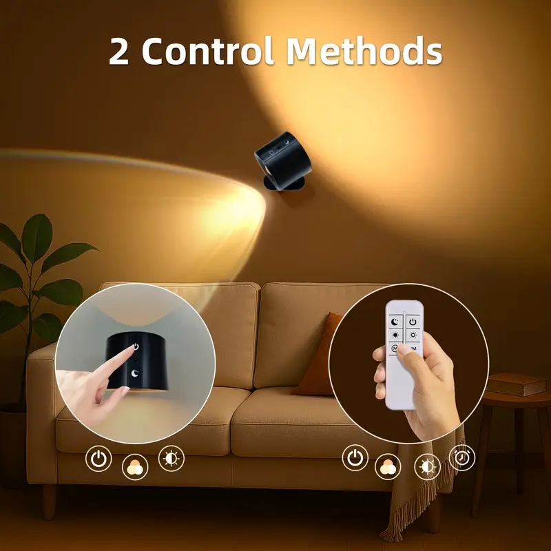 1pc-Rechargeable-Wall-Mount-LED-Spot-Light-Front-Rear-Light-aa